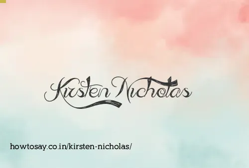 Kirsten Nicholas