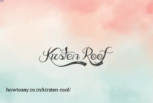 Kirsten Roof