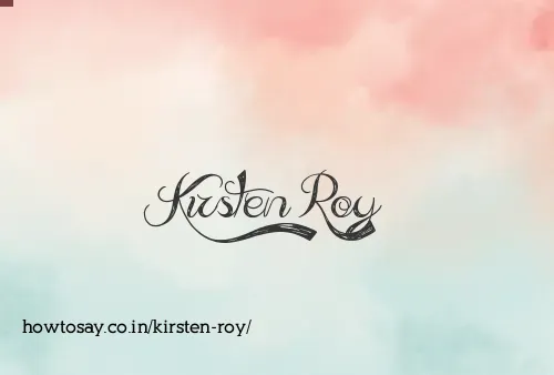 Kirsten Roy