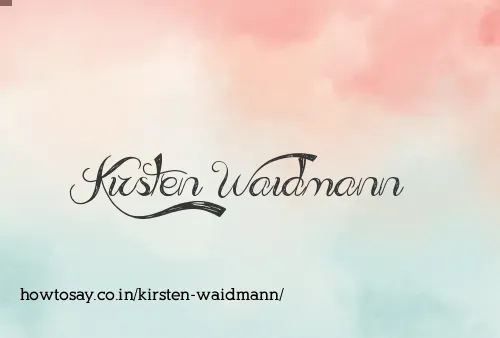 Kirsten Waidmann