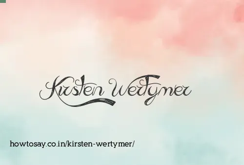 Kirsten Wertymer