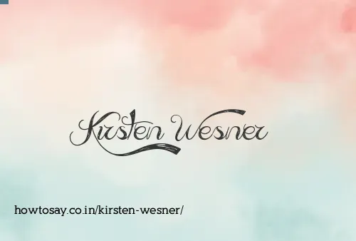 Kirsten Wesner