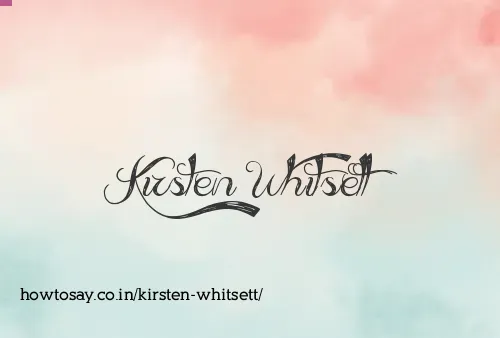 Kirsten Whitsett