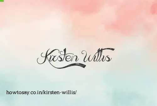Kirsten Willis