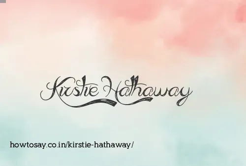 Kirstie Hathaway