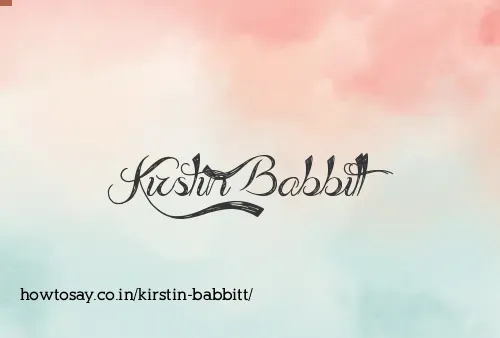 Kirstin Babbitt