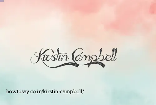 Kirstin Campbell