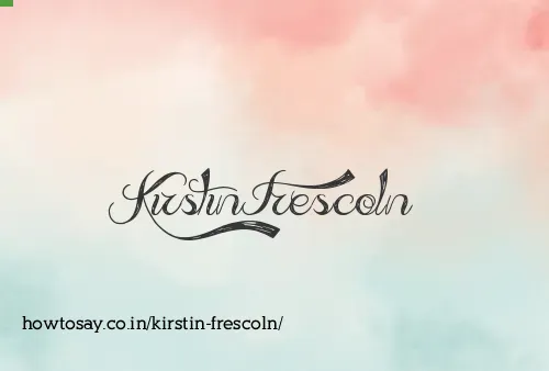 Kirstin Frescoln