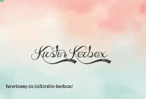 Kirstin Kerbox
