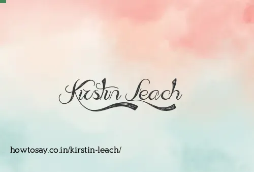 Kirstin Leach