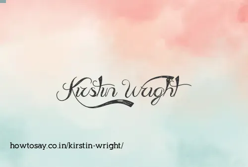 Kirstin Wright