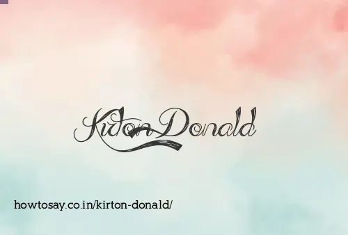 Kirton Donald