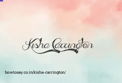 Kisha Carrington