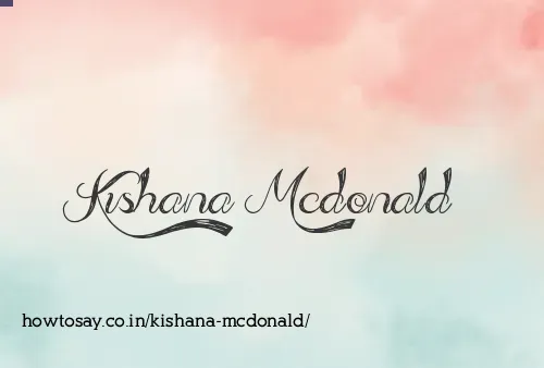 Kishana Mcdonald