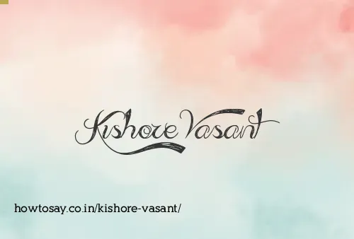 Kishore Vasant