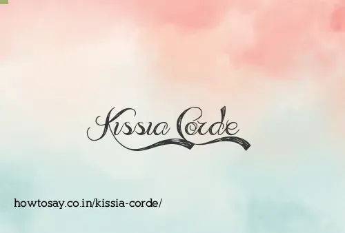 Kissia Corde