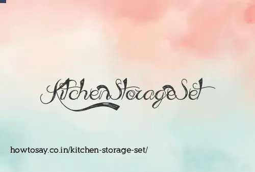 Kitchen Storage Set
