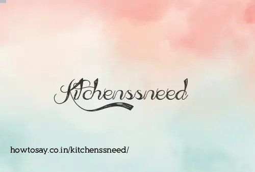 Kitchenssneed