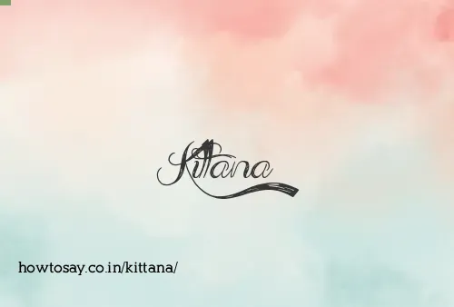 Kittana