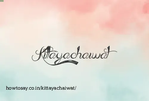 Kittayachaiwat