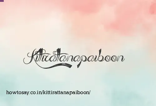 Kittirattanapaiboon
