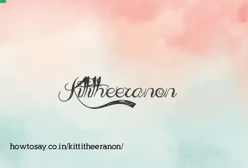 Kittitheeranon
