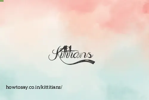 Kittitians