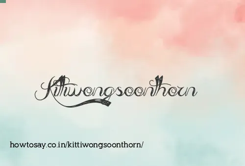 Kittiwongsoonthorn