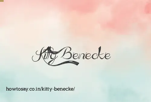 Kitty Benecke