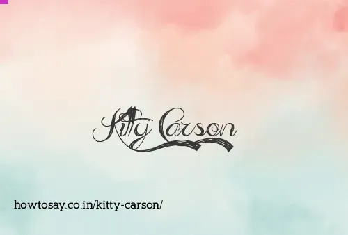 Kitty Carson