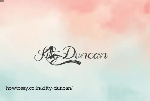 Kitty Duncan