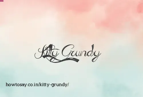 Kitty Grundy