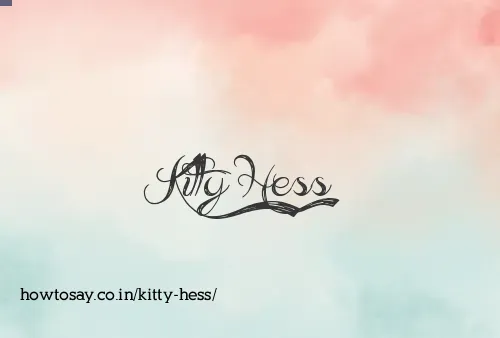 Kitty Hess