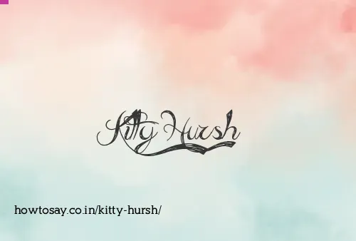 Kitty Hursh