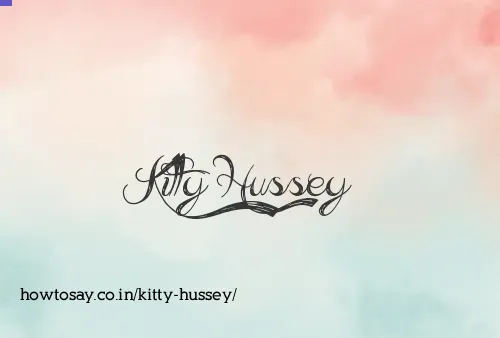 Kitty Hussey