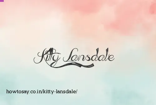 Kitty Lansdale