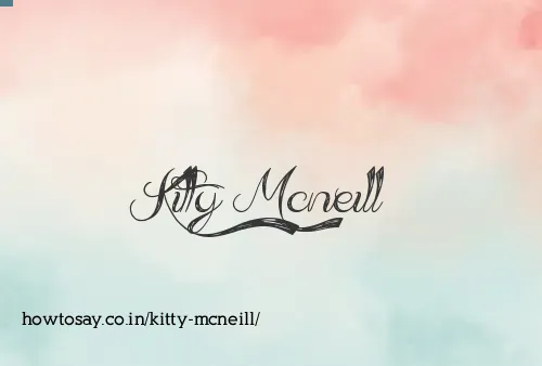 Kitty Mcneill