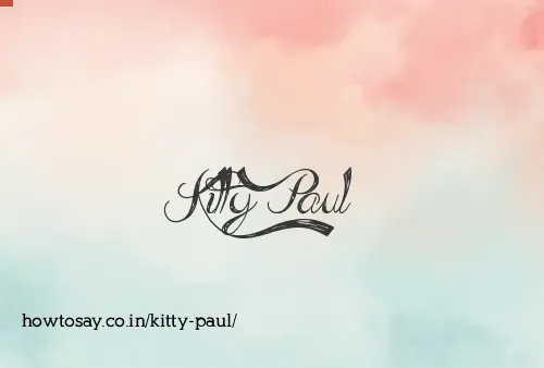 Kitty Paul