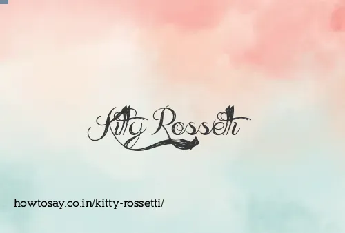 Kitty Rossetti