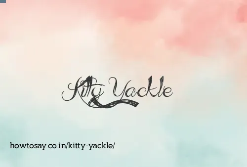 Kitty Yackle