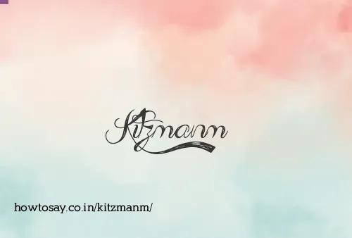 Kitzmanm