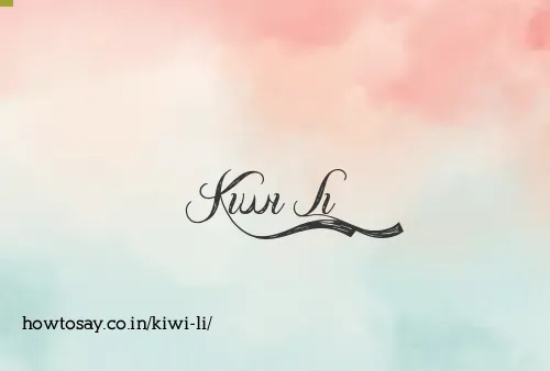 Kiwi Li