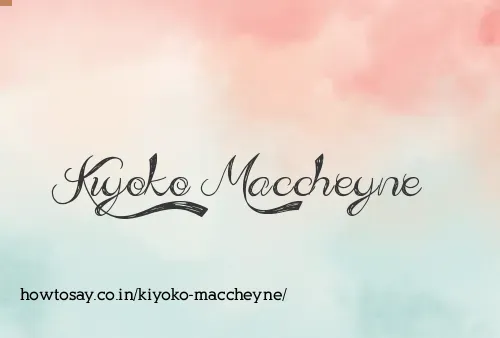 Kiyoko Maccheyne