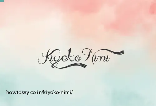 Kiyoko Nimi