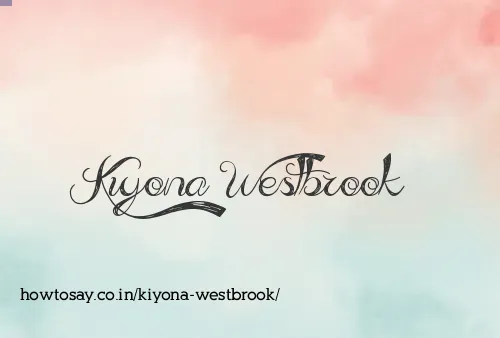 Kiyona Westbrook