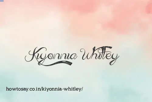 Kiyonnia Whitley