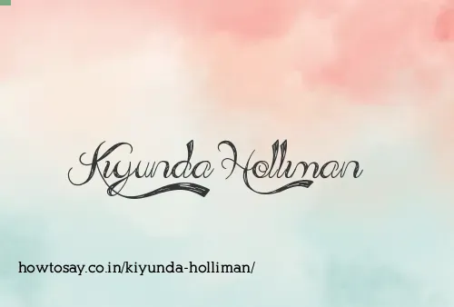 Kiyunda Holliman
