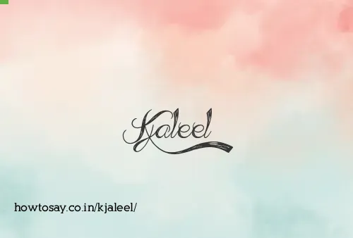 Kjaleel