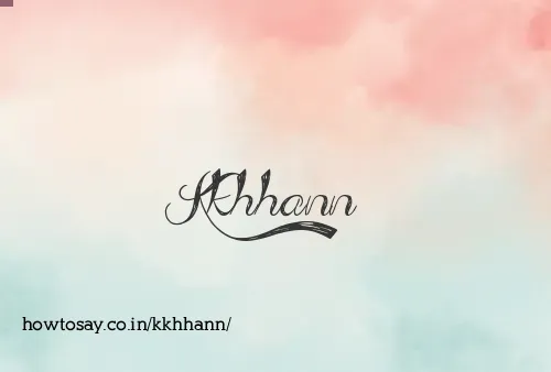 Kkhhann