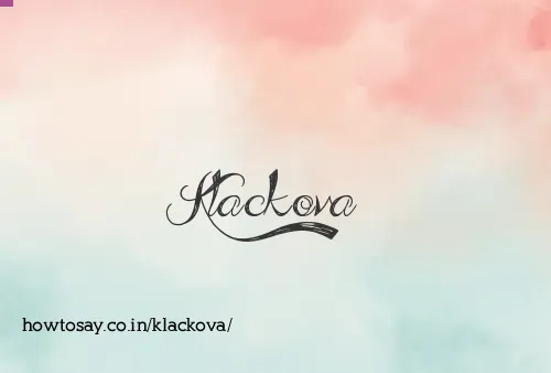 Klackova